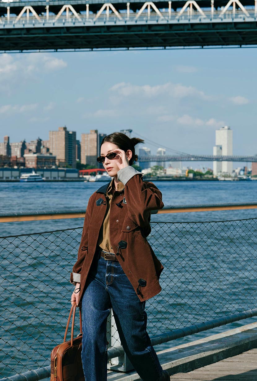 Petite Studio's Bryce Corduroy Barn Jacket in Sepia