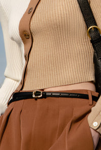 Petite Studio's Leather Belt in Black