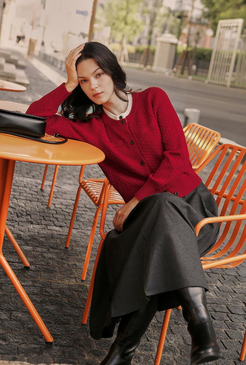 Petite Cardigan Red | Petite Clothing for Women | Trendy Petite Tops | Petite Fashion | Petite Studio