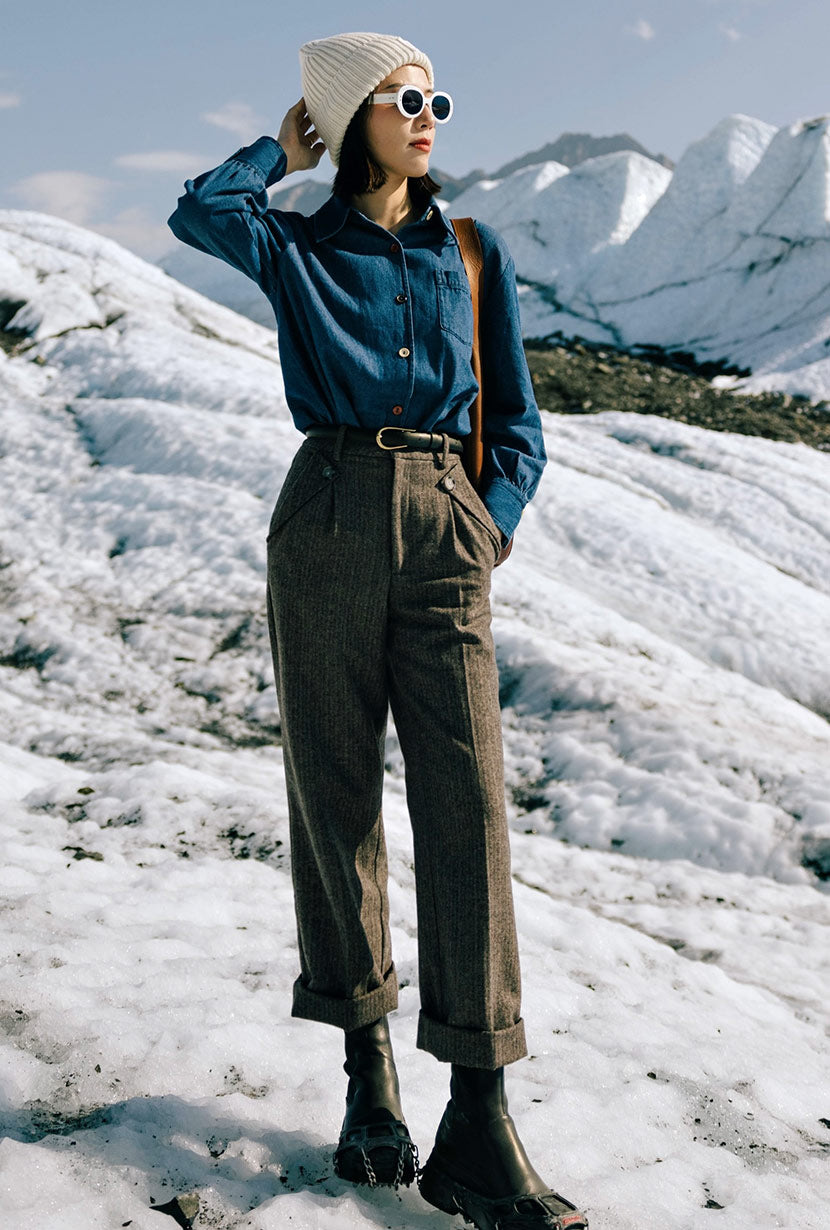 Petite Pants Brown | Petite Clothing for Women | Trendy Petite Pants | Petite Fashion | Petite Studio