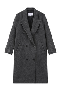 Petite Studio's Allister Wool Coat in Charcoal