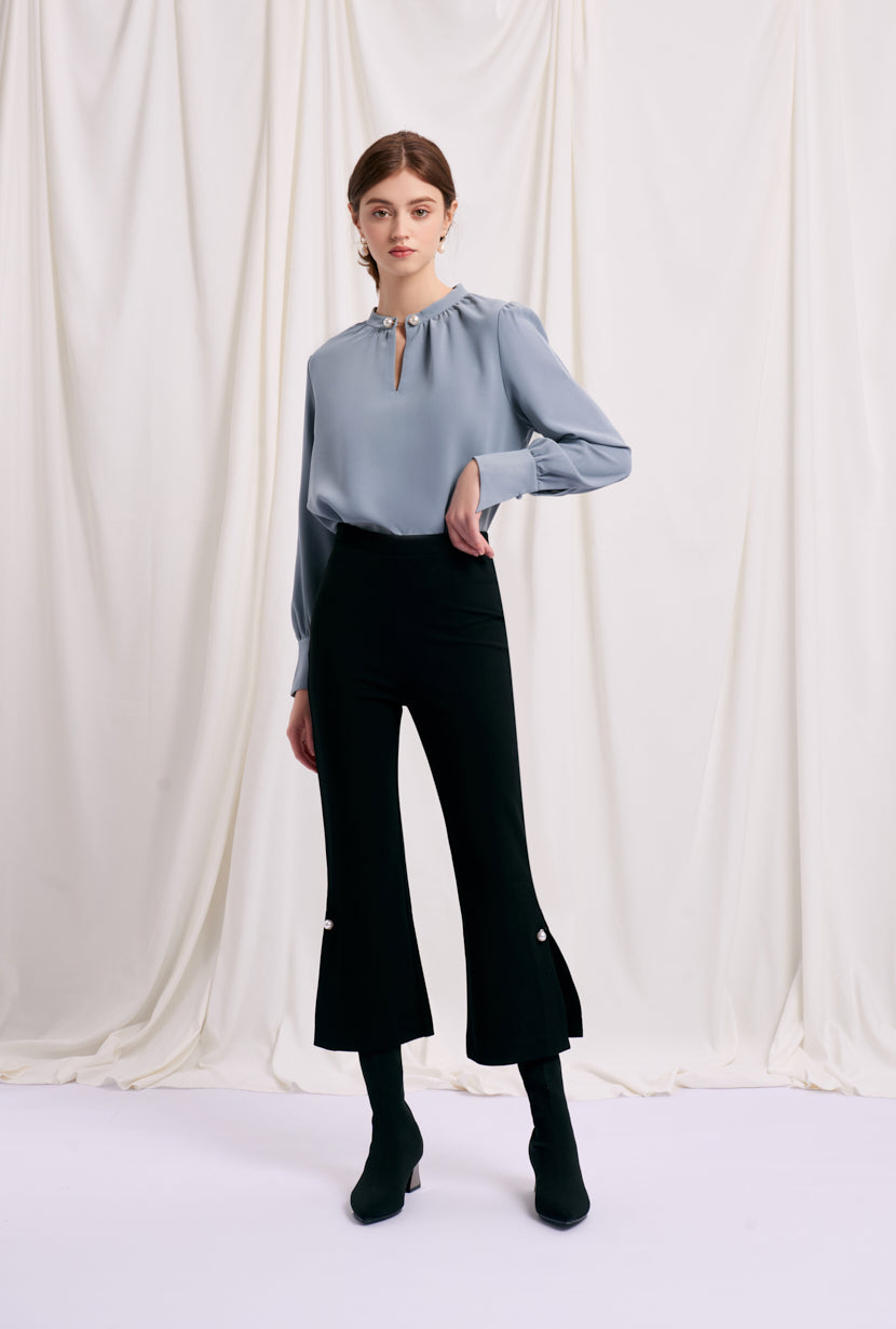 Petite Studio's Office-Appropriate Buvette Pearl Pants in Black