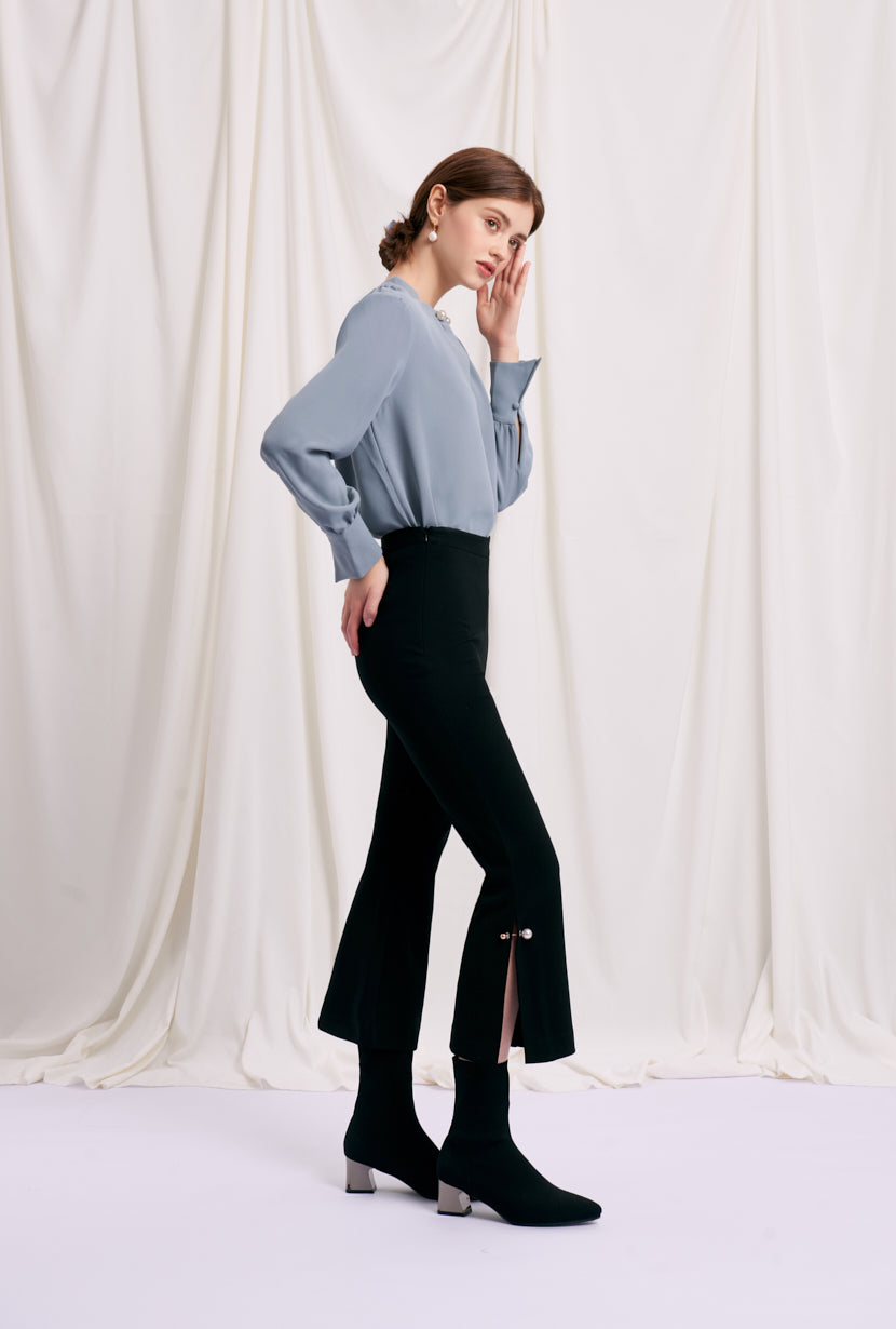 Petite Studio's Office-Appropriate Buvette Pearl Pants in Black