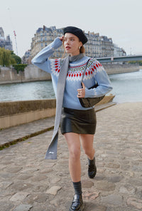 Petite Studio's Sevrin Wool Blend Scarf in Grey