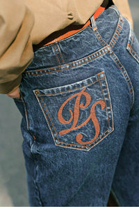 Petite Studio's Bentley Straight Cropped Jeans in Dark Indigo