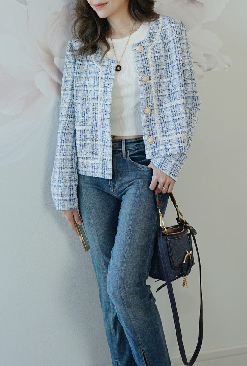 Chanel Inspired Tweed Jacket For Under $60 - Stylish Petite