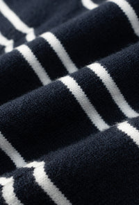 Petite Studio's Lovette Knit Top in Striped Navy