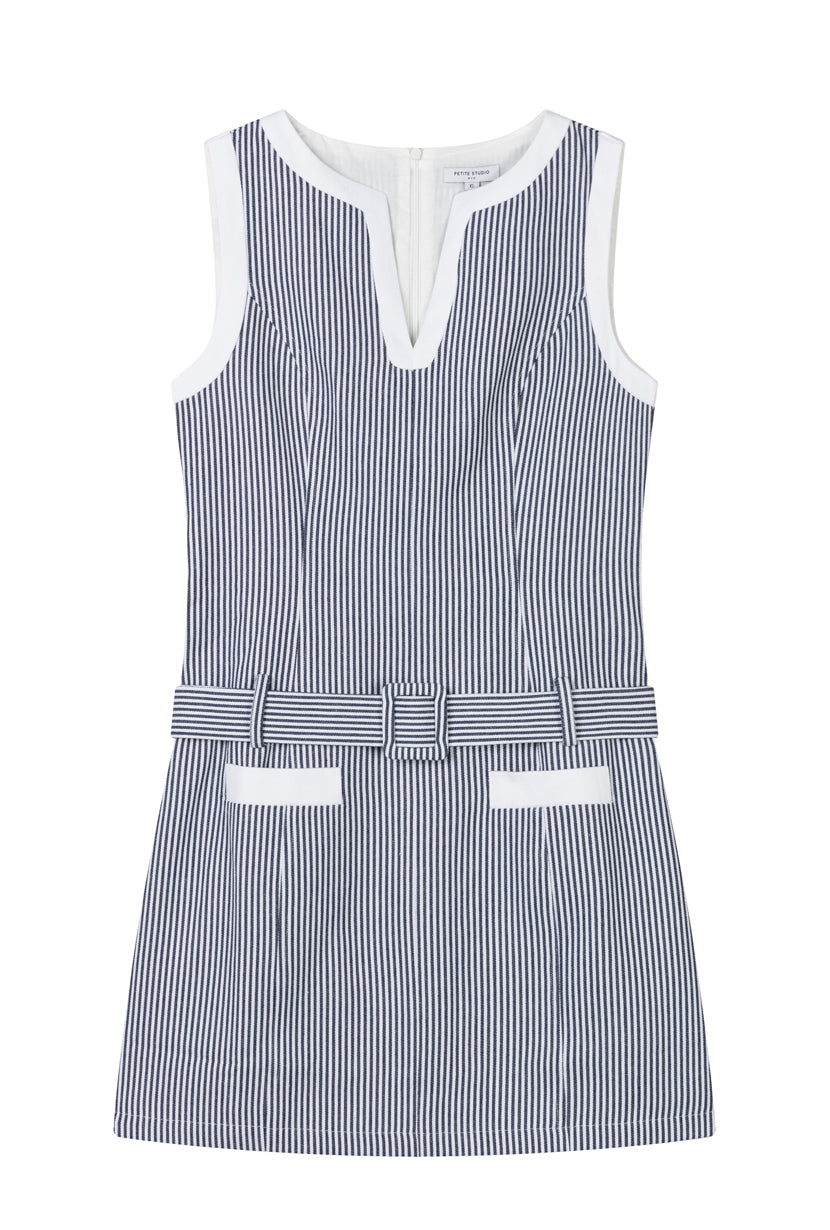 Petite Studio's Denzel Cotton Dress Striped 