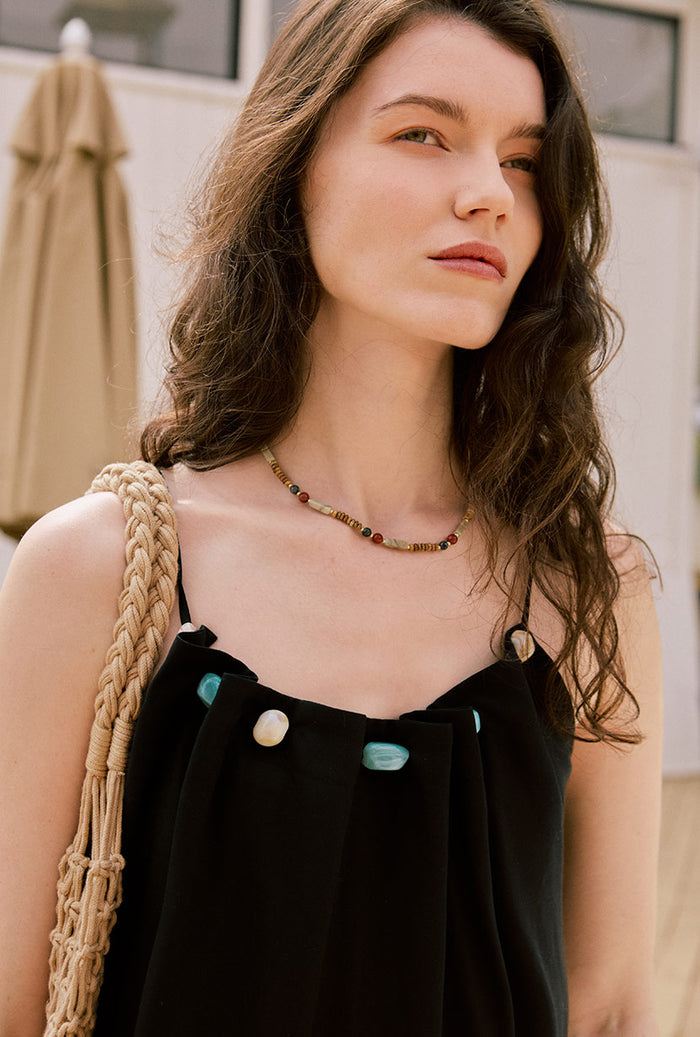 Petite Studio's Earth Stone Necklace