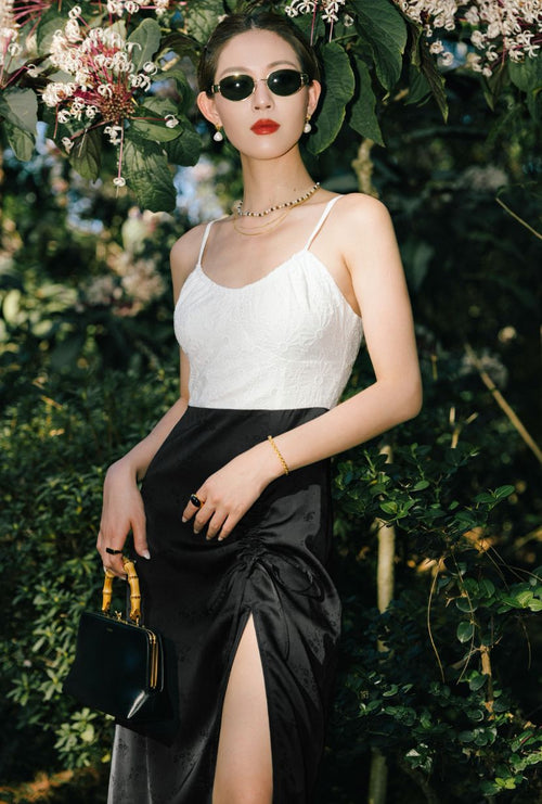 Petite Studio's Faye Dress in Black and White