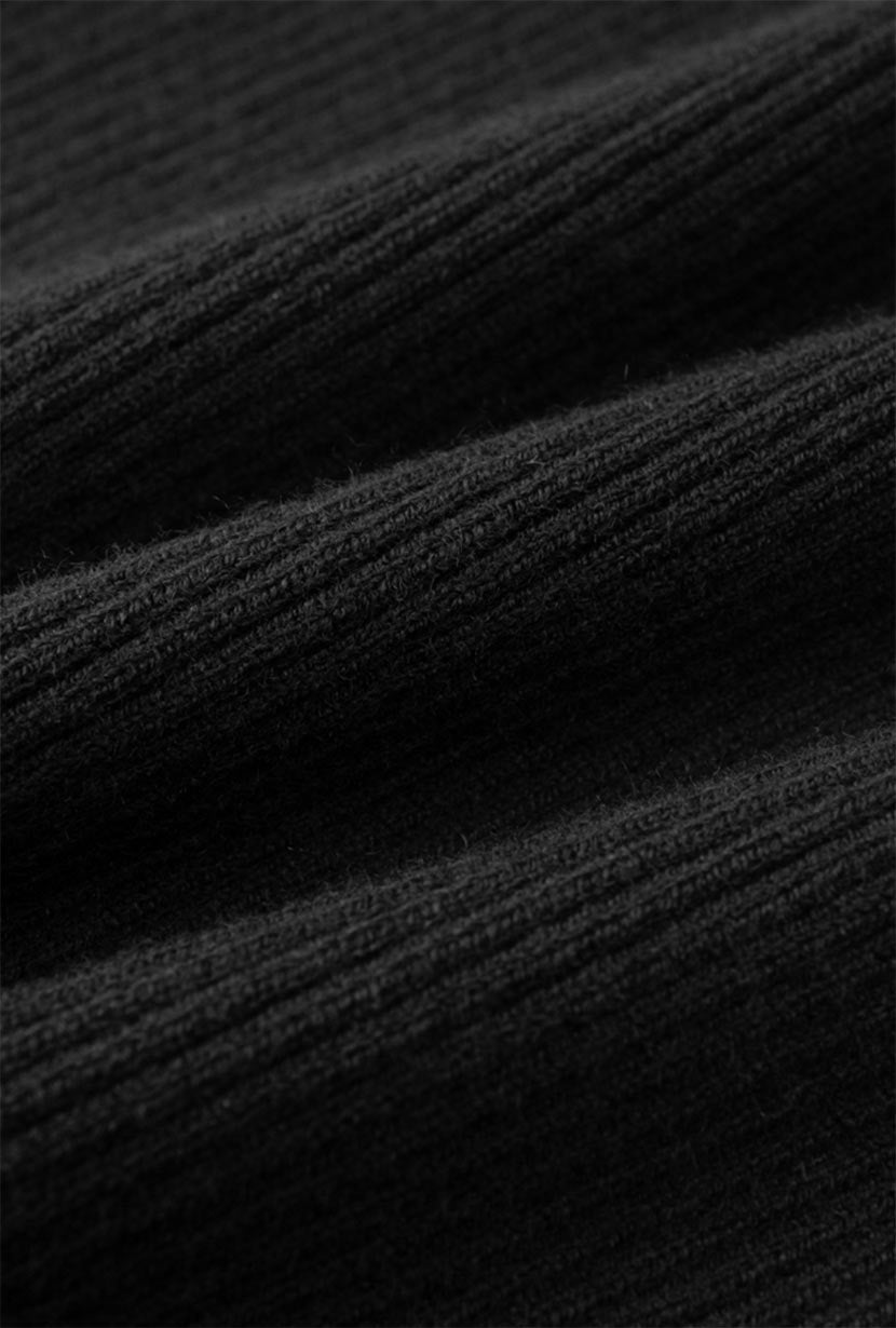 Gael Adjustable Sleeve Knit - Black