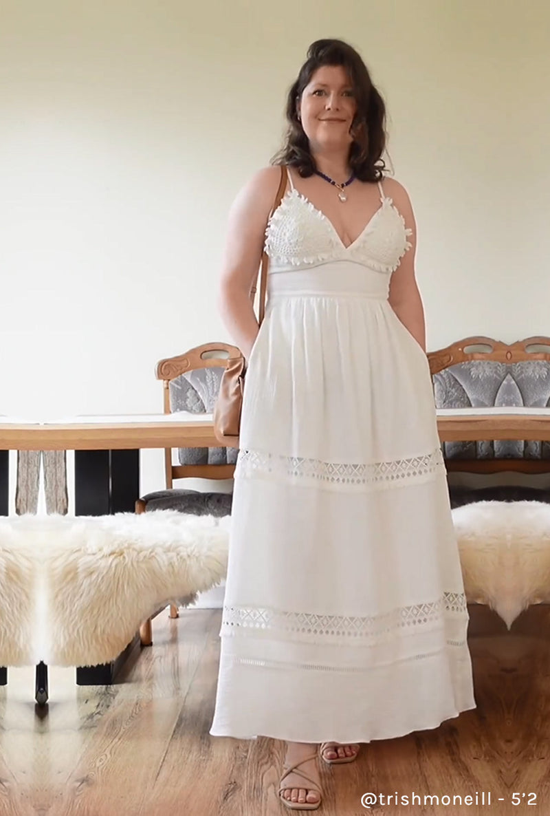 Petite Studio's Imogene Dress in White Eyelet