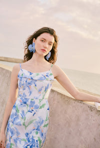 Petite Studio's Marion Dress in Blue Floral 
