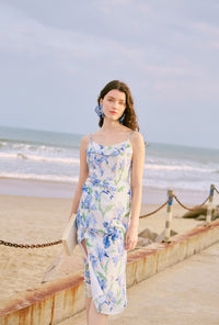 Petite Studio's Marion Dress in Blue Floral 