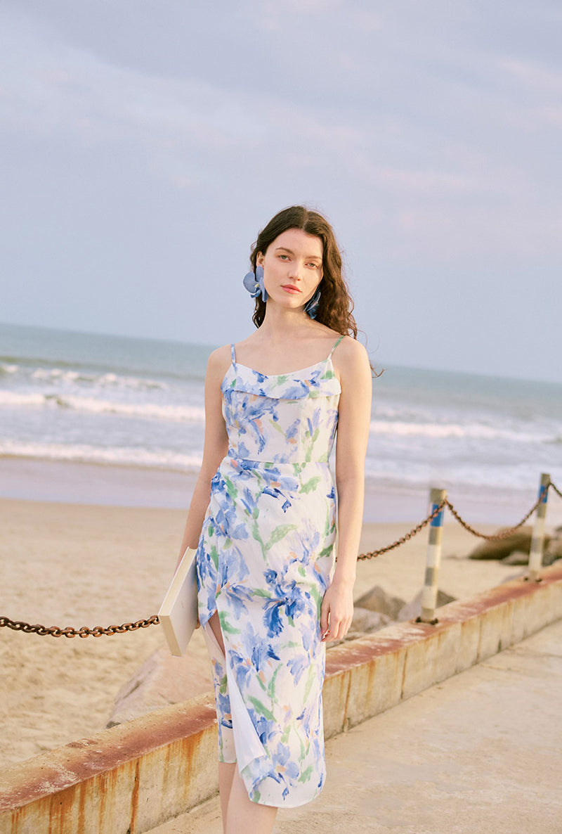Petite Studio's Marion Dress in Blue Floral 