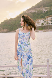 Petite Studio's Marion Dress in Blue Floral 