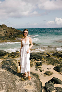Petite Studio's Imogene Dress in White Eyelet 