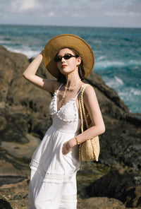 Petite Studio's Imogene Dress in White Eyelet 