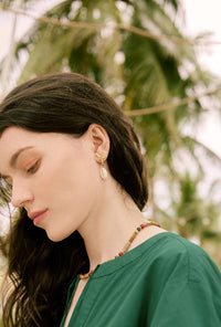 Petite Studio's Gwen Cotton Eyelet Dress in Emerald Green