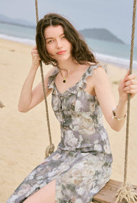 Petite Studio's Tiana Dress in Sage Floral 
