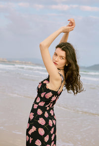 Petite Studio's Tiana Dress in Black Floral