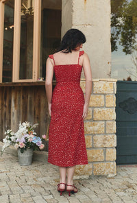 Petite Studio's Tiana Midi Dress in Red