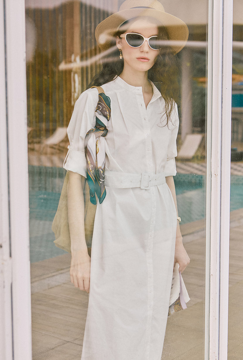 Petite Dress White | Petite Clothing for Women | Petite Fashion | Petite Store | Petite Studio | Miles Cotton Midi Dress in White, XXS / White Petite Dress White | Petite Clothing for Women | Petite Fashion | Petite Store | Petite Studio | Miles Cotton Midi Dress in White, XXS / White