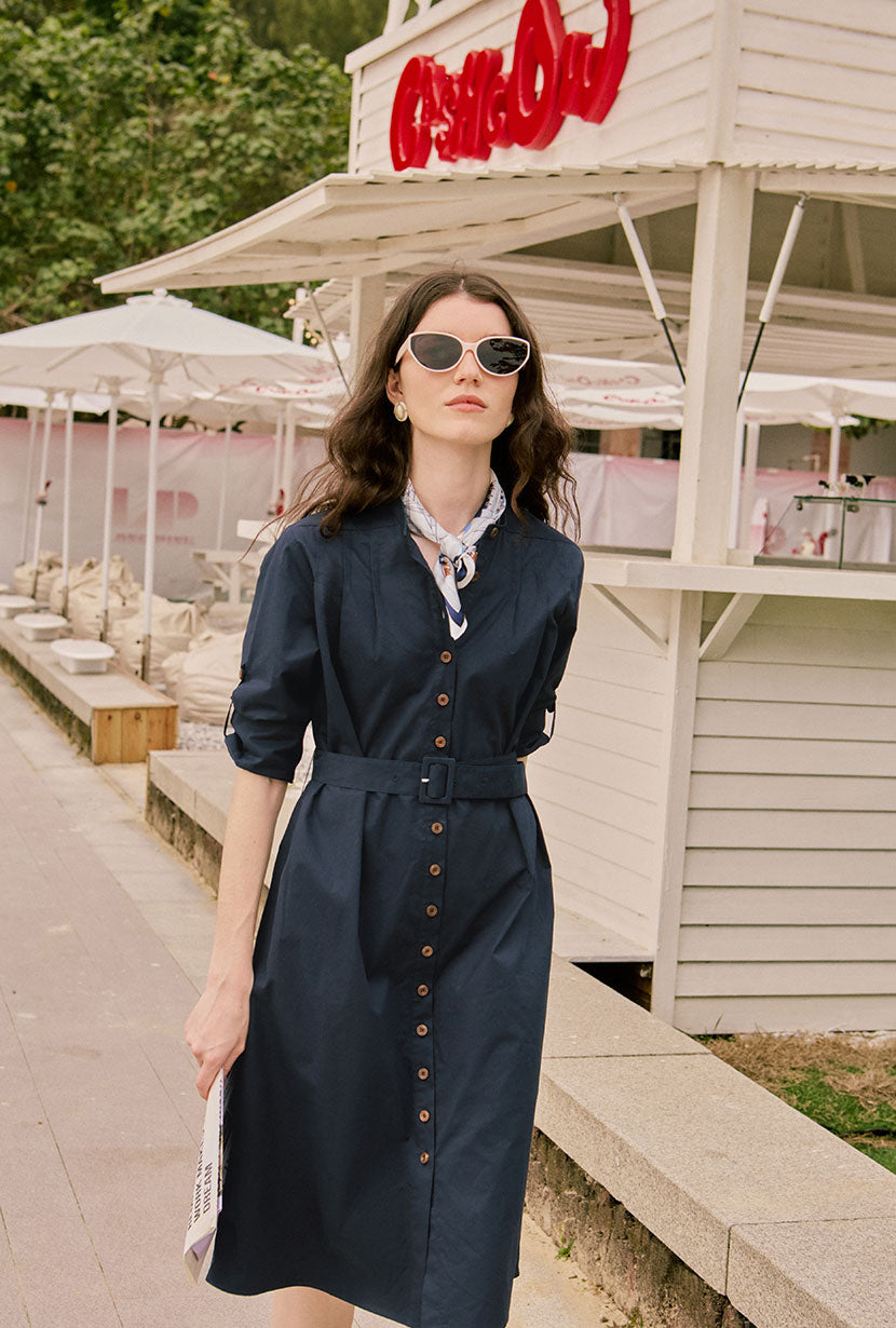 Mile Dress in Navy Mile Dress in Navy