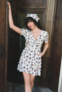 Petite Studio's Virginia Dress in White Cherry