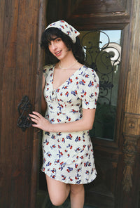 Petite Studio's Virginia Dress in White Cherry