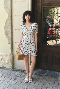 Petite Studio's Virginia Dress in White Cherry