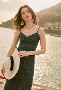 Petite Studio's Francisco Dress in Green Floral 