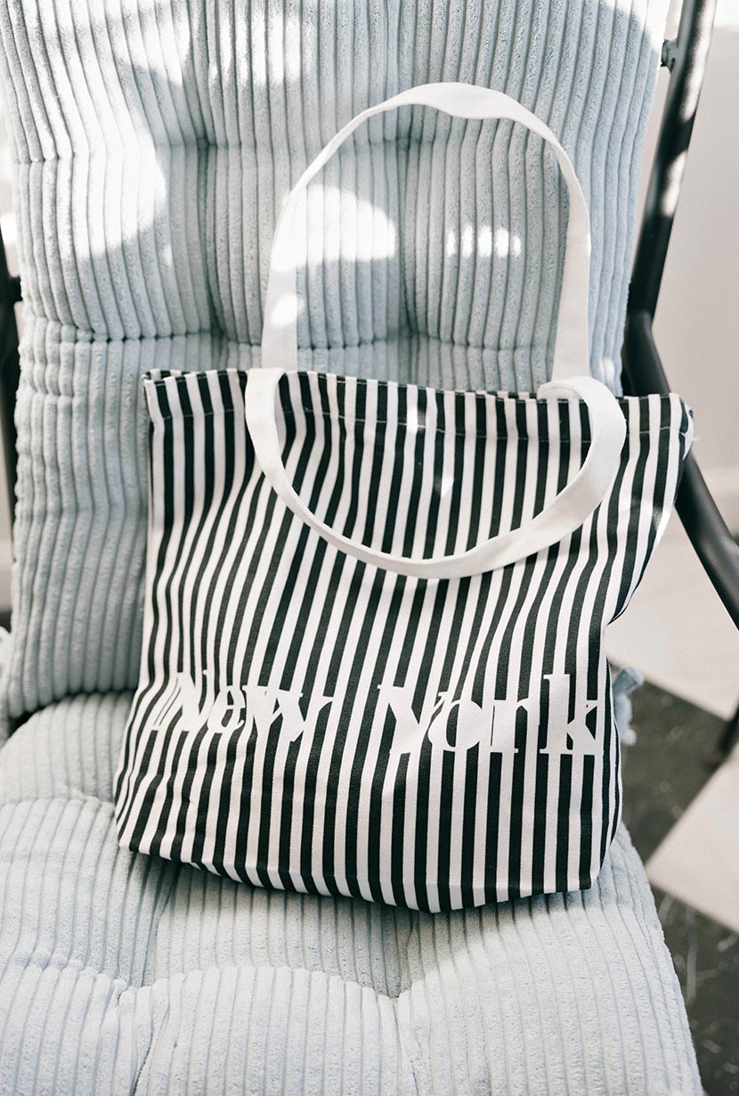 Suggyl x Petite Studio New York Canvas Tote in Stripes