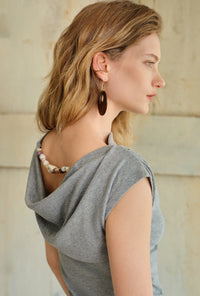 Petite Studio's Filo Wooden Dangling Earrings