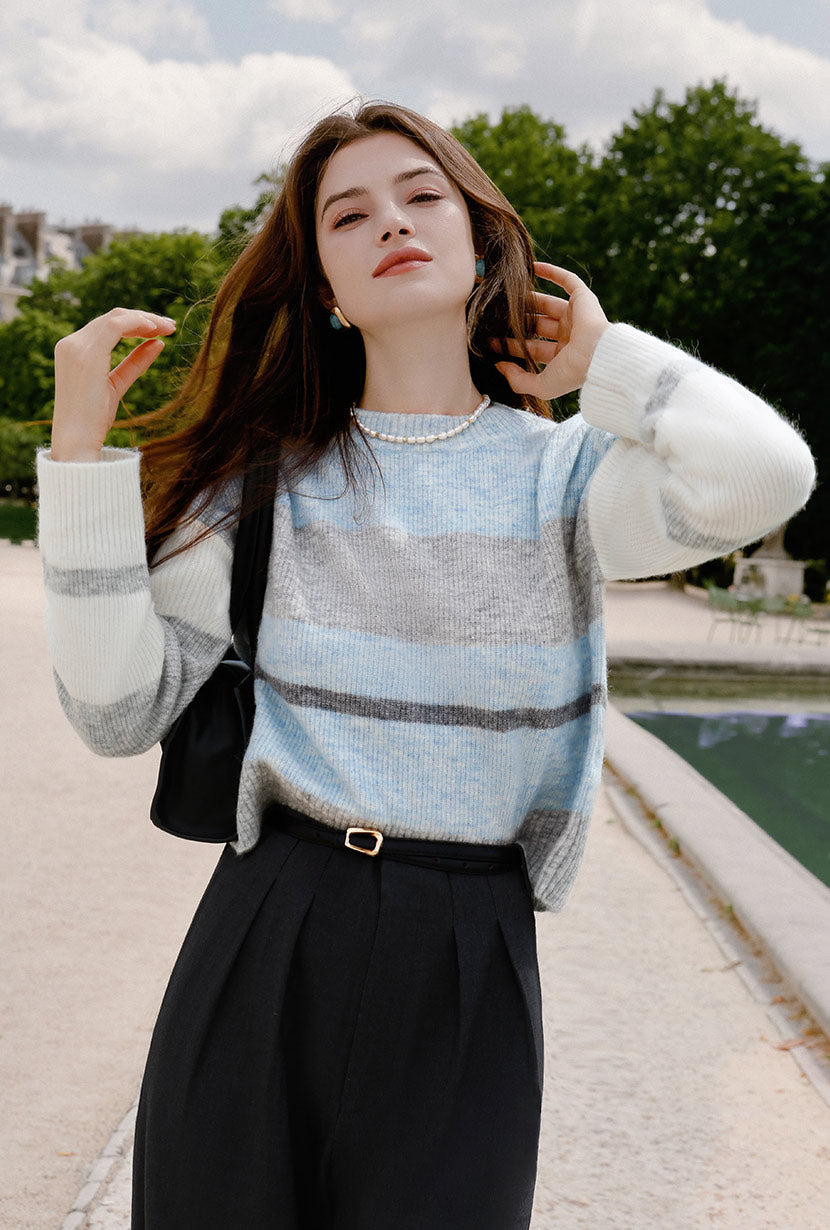 Brianna Mohair Sweater - Sky