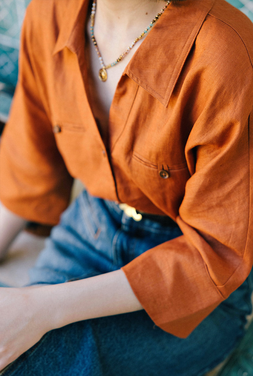 Petite Studio's Antoine Blouse in Ginger