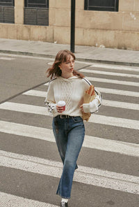Petite Studio's Gracel Wool Hoodie in Ivory