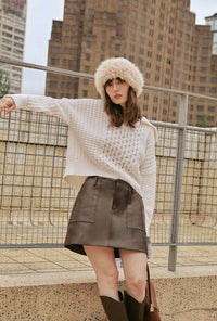 Petite Studio's Blanca Wool Sweater in Ivory