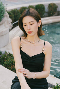 Petite Studio's Chavy Beaded Cami in Black