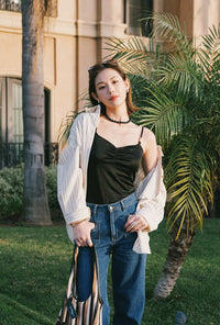 Petite Studio's Chavy Beaded Cami in Black