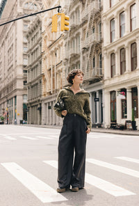 Petite Studio's Barry Wool Sweater in Moss
