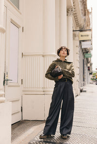 Petite Studio's Barry Wool Sweater in Moss
