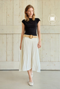 Petite Studio's Devito Jersey Cotton Top in Black