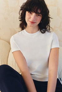 Petite Studio's Eunice Cotton T-shirt in Ivory