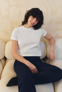 Petite Studio's Eunice Cotton T-shirt in Ivory