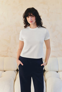 Petite Studio's Eunice Cotton T-shirt in Ivory
