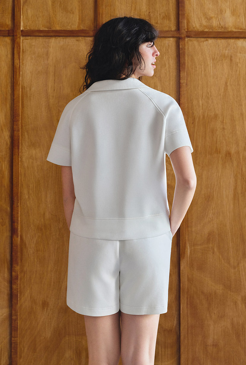 Petite Studio's Elowen Cotton Top in White