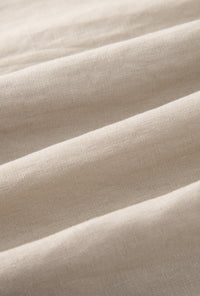 Petite Studio's Rozi Linen Vest in Sand