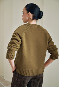 Petite Studio's Samuel Merino Wool Sweater in Mustard