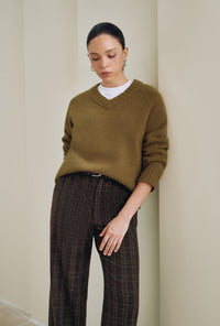 Petite Studio's Samuel Merino Wool Sweater in Mustard